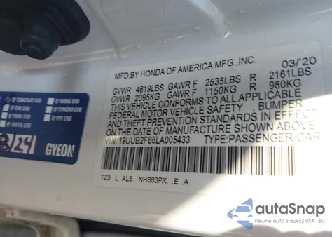 2020 Acura Tlx A-Spec/A-Spec W/Red Leather from USA, damaged, VIN 19UUB2F66LA005433